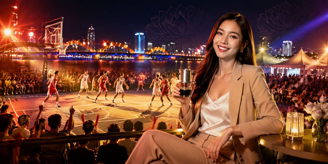 Người trẻ Đà Nẵng nhâm nhi cà phê và theo dõi kèo bóng rổ một cách thư giãn